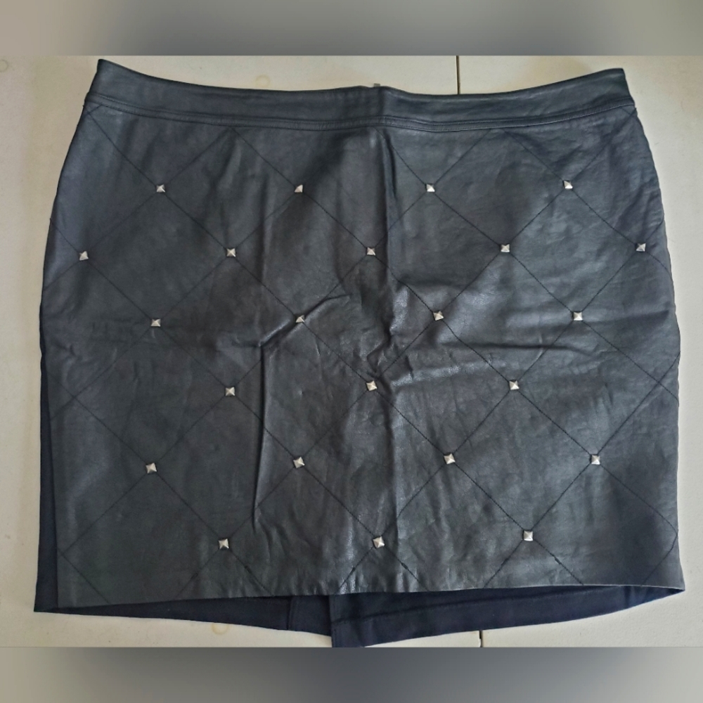 Lane Bryant size 24 studded pleather skirt